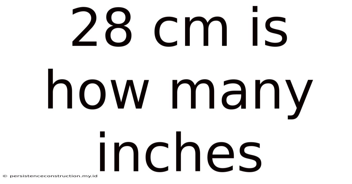 28 Cm Is How Many Inches