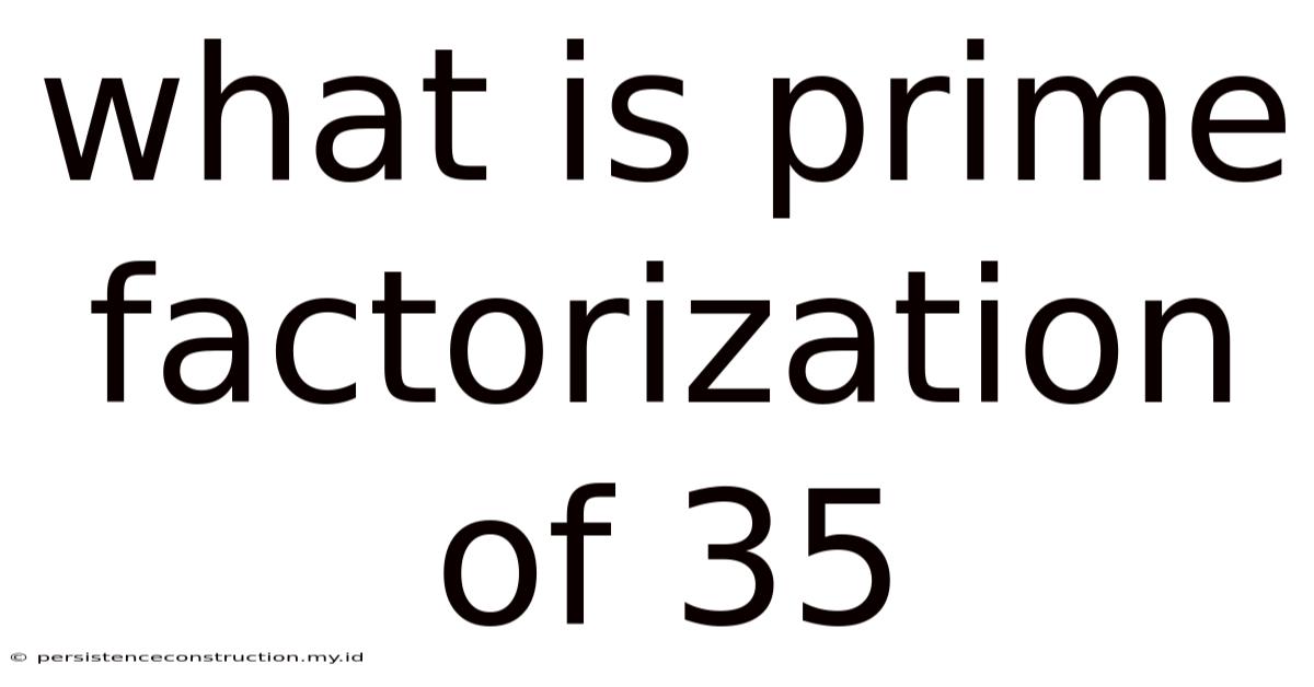 What Is Prime Factorization Of 35